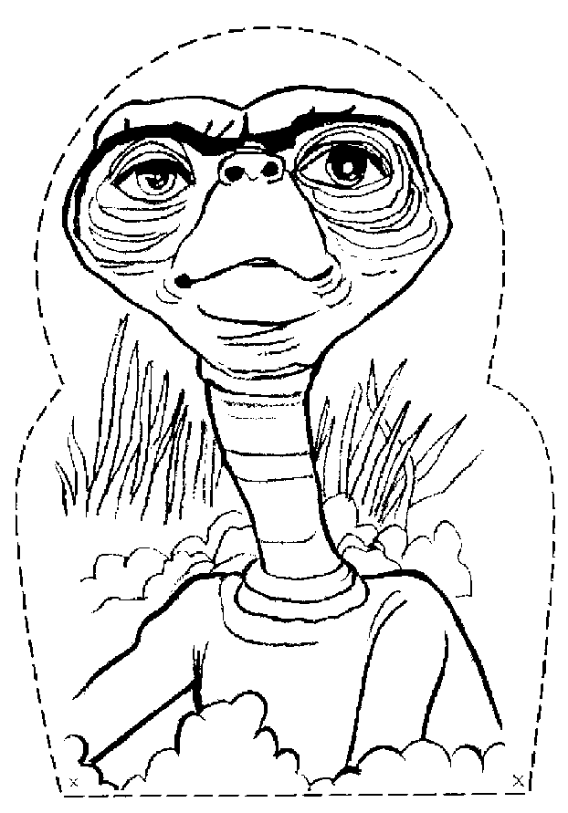 e t the extraterrestrial coloring pages - photo #4