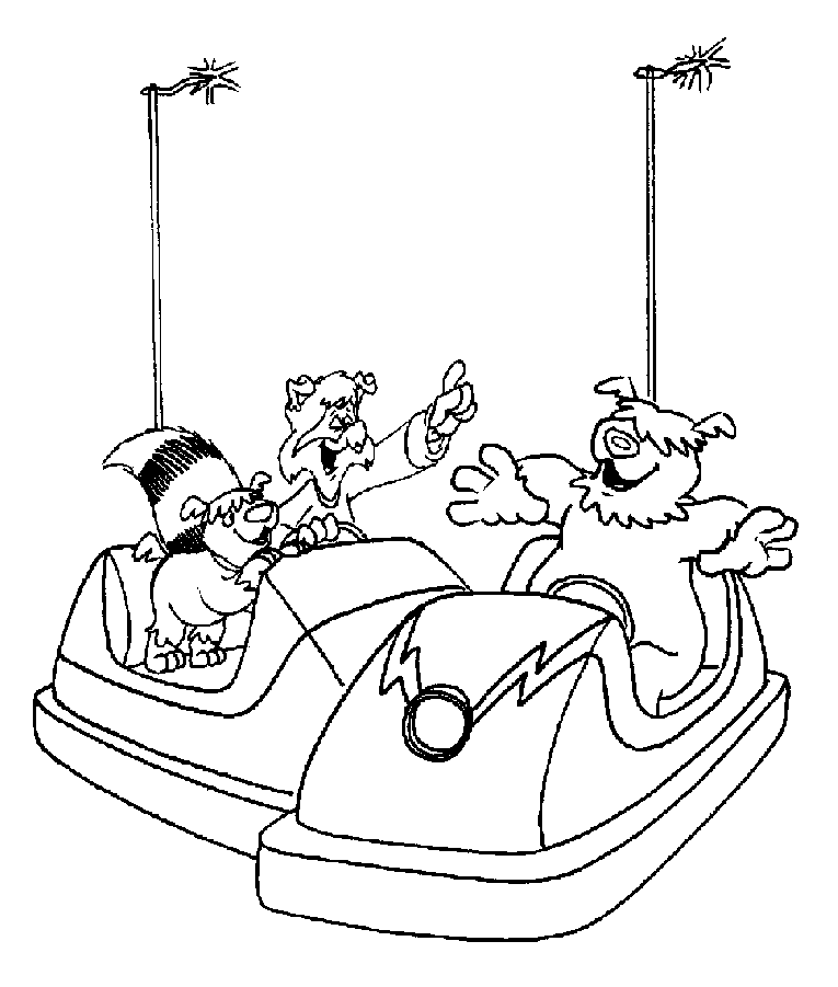 Bumper Cars Coloring Pages 6